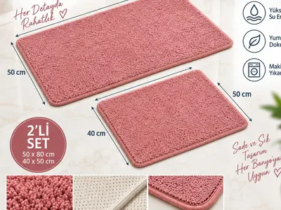 2’li Banyo Paspası Seti — ürün fotoğrafı
