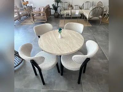 Limonlu Yuvarlak Masa Takımı